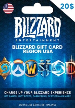 BATTLE NET GIFT CARD 20$ BLIZZARD USA